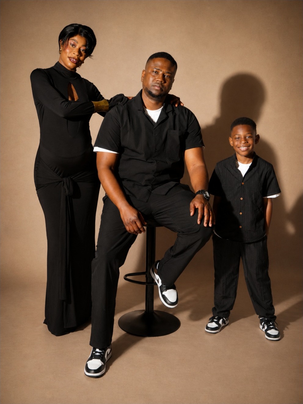 Shooting famille studio Publivoice