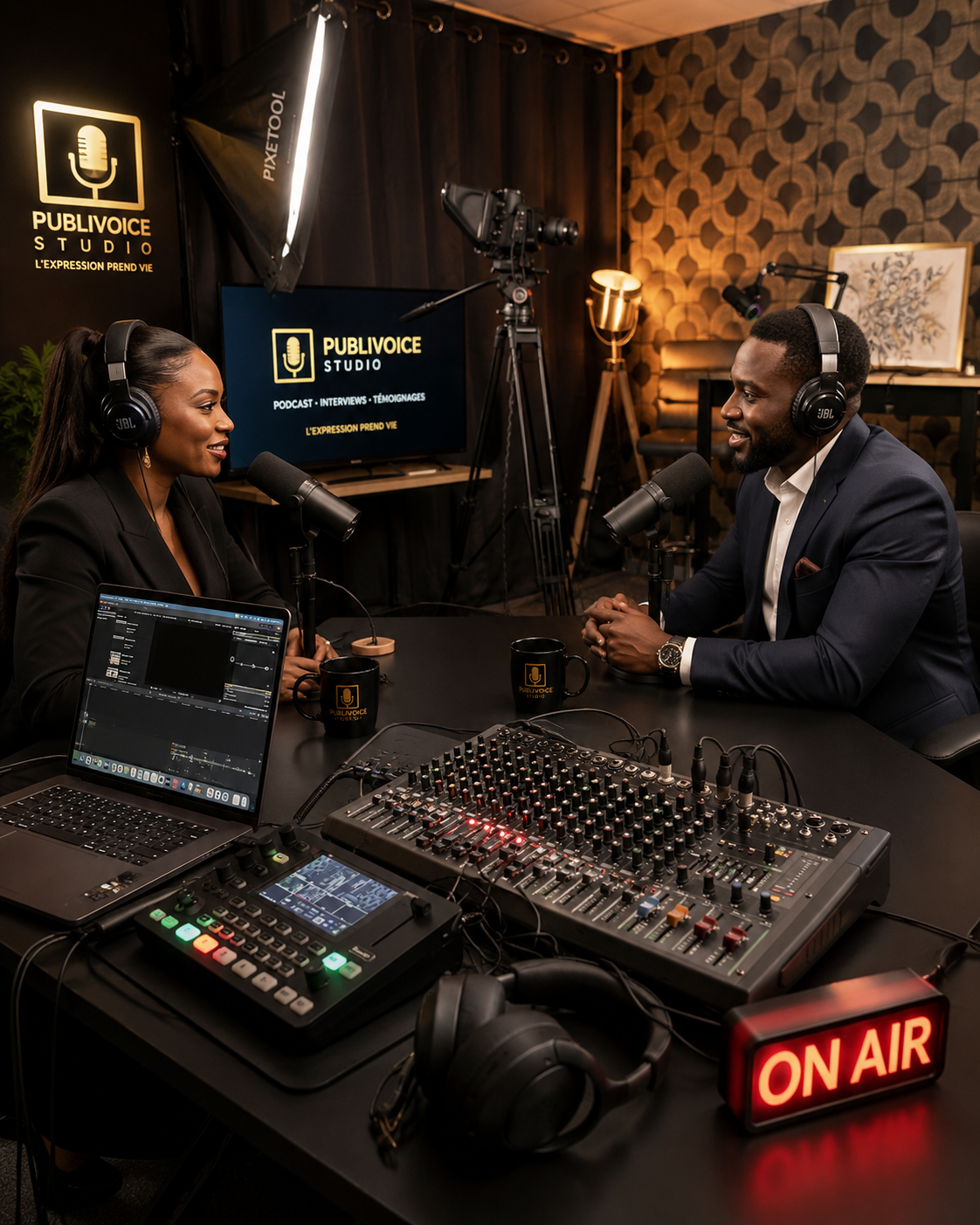 Studio podcast Publivoice